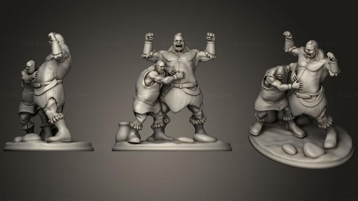 Figurines heroes, monsters and demons (Ogre Friends, STKM_1505) 3D models for cnc